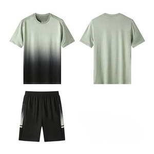 Hommes coton course personnalisé hommes short ensemble en gros 2025 nouvelle mode Logo personnalisé vêtements de sport d'été chemise et short - Product Image 5