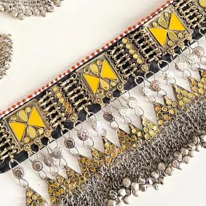 Collar Étnico Afgano, Hecho a Mano, con Diseño Geométrico de Diamantes, Estilo Vintage, para Mujeres, Ideal para Fiestas, Bodas y Festivales - Product Image 6