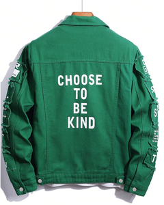 Winter Wear Best Manufacturer <b>Men's</b> Demin <b>Jackets</b> Solid Color Custom OEM Service Latest Style Plain Dyed <b>Denim</b> <b>Men's</b> <b>Jackets</b> - Product Image 2