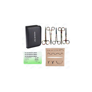Kits de sutures chirurgicales manuelles avec ciseaux chirurgicaux Kits de chirurgie Instruments chirurgicaux Kit de suture Set d'instruments médicaux chirurgicaux - Product Image 1