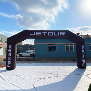 Arche <span class=keywords><strong>gonflable</strong></span> publicitaire pour événements extérieurs, design simple, durable, facile à installer, arche d'entrée ou d'arrivée inclinée - Product Image 4