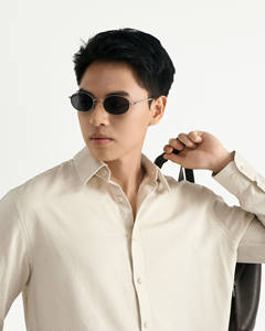 Camisa de algodón y lino estampada de punto de manga larga para hombre, ajuste Regular, transpirable, informal, botón, ligero, Top de otoño, rutina de Vietnam - Product Image 3