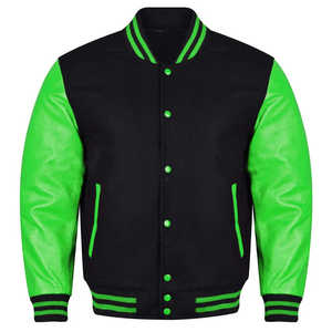 Vestes Letterman de baseball personnalisables OEM pour hommes avec broderie en chenille Veste universitaire personnalisée - Product Image 4