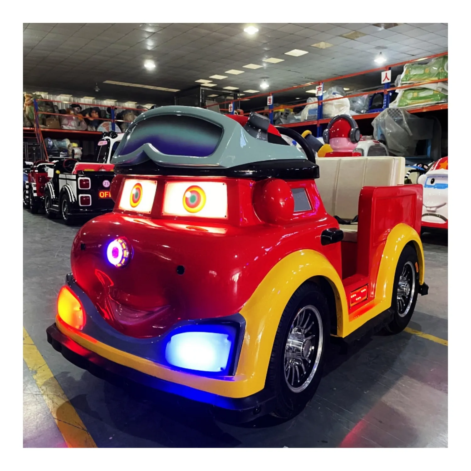 Eğlence parkı Vintage yangın araba alışveriş merkezi ticari eğlence sürmek akülü çocuklar satılık çarpışan arabalar
