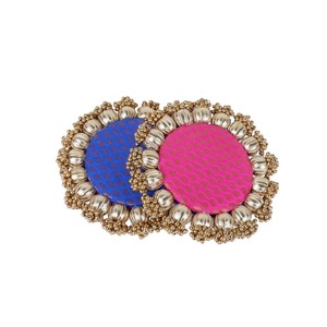 Plato decorativo de Rangoli estilo Ptola para Pooja Thali Ganpati Navratri Diwali decoración suelo Rangoli Mat fiesta boda decoración - Product Image 2