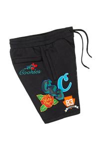 Stylish Men's Mid <b>Waistband</b> Plus Size Shorts High Street Style Custom Design Embroidery Patches 100% Cotton Terry Breathable - Product Image 2