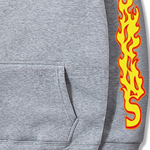 Nueva llegada Puff impresión sudaderas con capucha logotipo personalizado en el pecho nuevo diseño cuerpo delgado peso ligero Puff impresión - Product Image 6