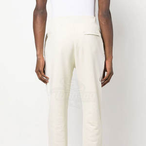 กางเกงผ้าคอตตอนเอวยางยืดแห้งเร็วสำหรับผู้ชาย, กางเกงผ้าคอตต้อนแบบคงทนมีลายตรง - Product Image 5