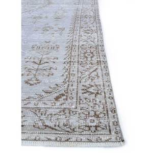 Alfombras de Lana Anudadas a Mano en Gris y Negro Vintage Pae-361 para Sala de Estar, Pasillo, Habitación Juvenil, Rectangulares, Abstractas, Hechas a Mano - Product Image 4