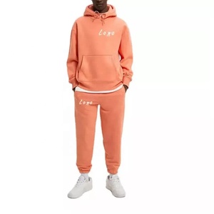 Conjunto de Sudadera con capucha para correr en blanco con logotipo personalizado suelto, nueva moda para parejas, ropa deportiva, chándal, chándal para hombre, conjuntos de chándal de 2 piezas - Product Image 5