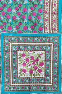 Jaipur Hand <b>Block</b> Printed Soft Cotton Single <b>Bed</b> Dohar Artisan Made Traditional Hand Crafted 100% Cotton Reversible Dohar - Product Image 3
