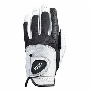Guantes de golf profesionales y para principiantes de ajuste personalizado de alta calidad, cuero genuino transpirable y ligero para deportes al aire libre - Product Image 1