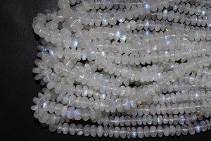 <b>Rainbow</b> Moonstone Beads 6-7 mm Smooth Rondelle 16 Inches Strands Natural Gemstone Flashy <b>Rainbow</b> Beads At Wholesale Price - Product Image 4