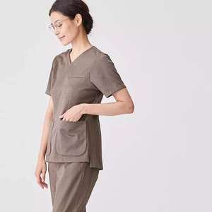 Spandex Stretch Uniforme Soins Infirmiers Scrubs Uniformes En Gros Hôpital Uniforme Médical Scrubs Top - Product Image 5