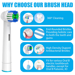 Advanced Electric <b>Toothbrush</b> <b>Head</b> with Nylon Bristles-Reliable Design for Hotel & Household Use - Product Image 6