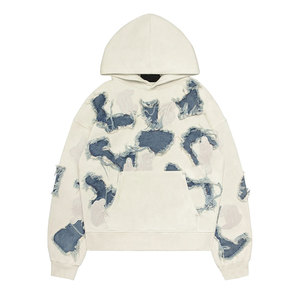 Sudaderas con Capucha Desgastadas de Diseño Personalizado de Alta Calidad, Sudaderas con Capucha Desgastadas Casuales Personalizadas al por Mayor - Product Image 1