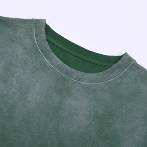 Camiseta Blanca al por Mayor para Impresión, Estilo Vintage, Algodón Grueso, Talla Grande para Hombre, 250 g/m² - Product Image 2