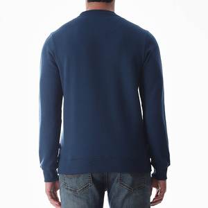 Vente en gros de sweatshirts en coton épais avec logo brodé sur mesure pour hommes sweatshirts vintage à manches longues et col rond personnalisés en usine - Product Image 2