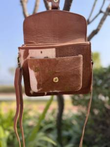 Bolsos para mujer Cuero de vaca real Nuevo diseño Monedero Elegante Casual Sling Bag Western Bolsos de cuero genuino - Product Image 5