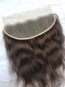 Remy-extensiones de cabello humano ondulado mongol, Color Frontal ondulado Natural, virgen, 13x4, n. ° 2 - Product Image 4