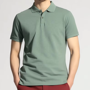 Polos pour hommes en coton personnalisés de haute qualité pour hommes Polo de golf en coton T-shirt Polo en piqué Chemise pour hommes - Product Image 1