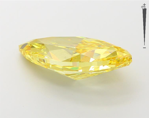 เพชรเม็ดเดี่ยวทรงมาร์คีส์ น้ำหนัก 5.65 กะรัต คุณภาพสูง สี O-Z  ผลิตในห้องปฏิบัติการด้วยวิธี HPHT CVD ได้รับการรับรองจาก IGI เหมาะสำหรับทำเครื่องประดับ ขายส่ง - Product Image 3