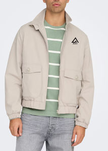 Blouson de moto confortable pour hommes, grandes tailles, service personnalisé, col montant, placement du logo sur le devant, enduit – Vente en gros - Product Image 3