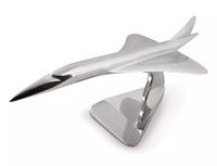 Modèles authentiques d'avion Concorde, modèle en aluminium poli, design Art Déco, décoration d'intérieur de haute qualité, objet de collection d'aviation