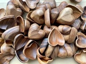 Best Product 100%High Quality Wooden Candle Bowl with <b>Heart</b> <b>Shape</b> Bowl for Diwali Christmas Decorative Item Latest Design - Product Image 4