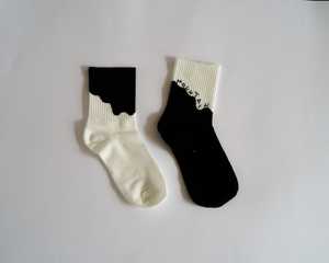 Chaussettes d'équipage en jacquard respirant en coton doux personnalisées ODM Coussin en éponge absorbant la sueur pour un usage quotidien décontracté en toutes saisons pour la randonnée - Product Image 2