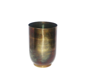 Jardinière décorative moderne en fer de taille moyenne en métal Pots de jardinière en cuivre brûlés pour la décoration de jardin faits à la main - Product Image 5