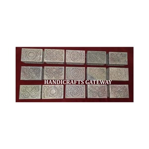 Belle boîte à cadeaux faite à la main très authentique en stéatite naturelle sculpture travail boîtes à bijoux de décoration de mariage utilisation - Product Image 1