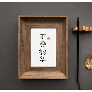 REFER PERSONALIZADO MARCO DE FOTOS DE MADERA MARRÓN Marco DE FOTOS Madera maciza Marcos DE FOTOS rústicos Exhibición para decoración de pared - Product Image 6