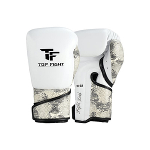Guantes de Boxeo con Logotipo Personalizado OEM, Cierre de Gancho y Bucle, Protección Completa para los Dedos, Cuero Genuino para Entrenamiento y Combate de Adultos - Product Image 1
