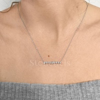 Collier élégant en argent sterling 925 avec diamant rose panache cultivé en laboratoire, pendentif coloré certifié IGI, unisexe, pour la Saint-Valentin