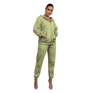 Wholesale Bulk Women Jogging Sweat Suits Custom Jogger Sweatsuit Tracksuit Set for Women 2025 - Product Image 4
