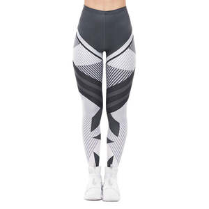 Leggings de yoga personnalisés à la mode leggings taille moyenne pantalons de yoga spandex de sport vêtements de sport à la traîne pour les femmes - Product Image 1