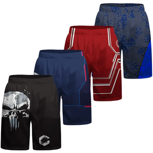 ชุดแรชการ์ด MMA BJJ กางเกงชกมวย กางเกงมวยไทย กางเกงคิกบ็อกซิ่ง สำหรับผู้ชาย ผ้ากันยับ สำหรับออกกำลังกาย - Product Image 1