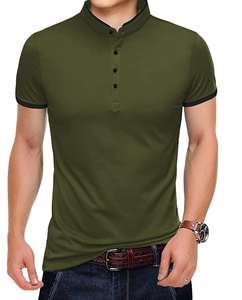 เสื้อโปโลผู้ชาย,เสื้อยืดโปโลผ้าฝ้าย100% สีไม่ซ้ำใครมีโลโก้ที่กำหนดเองมาใหม่ - Product Image 1