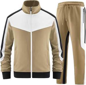 Mens Casual 2 Piece Tracksuit Sets Long Sleeve Full Zip Jacket and Sweatpants Sweatsuit <b>Outfits</b> - Product Image 1