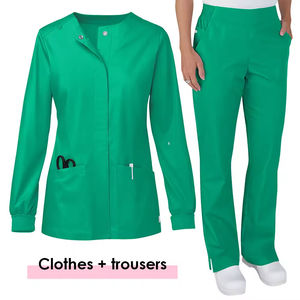 Blouse d'hôpital unisexe confortable avec fermeture éclair, veste de soins infirmiers, blouses médicales pour femmes, vestes de soins infirmiers - Product Image 2