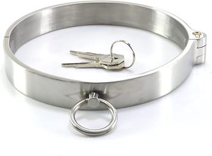 SM Heavy Duty High Quality Leather Slave <b>Collar</b> Lock with Custom Color & Design for <b>BDSM</b> Restraints Kinky - Product Image 2