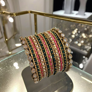 Top Trending Product Fashionable <b>Jewellery</b> Chudiyan Set for Women Custom Handmade Bridal Bangles Set In Low MOQ - Product Image 5
