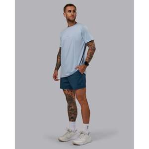 Mid-Rise Solid Knit Sporty <b>Shorts</b> with <b>Elastic</b> Drawstring <b>Waist</b> Custom Sublimation Design 100% Cotton Size XS - Product Image 2