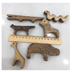 Juguete de madera ecológico para animales Juguete de madera hecho a mano Natural Montessori Regalo Tiempo de Juego Seguro Aprendizaje creativo inspirado en la naturaleza - Product Image 1