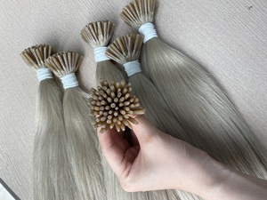 เคราติน U I V ปลายแบนและเทปสีดำตรงธรรมชาติขายส่งราคาผมมนุษย์ชาวสลาฟดิบ - Product Image 4