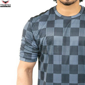 Nueva llegada Hombres Oem Servicio Sublimación Camiseta Pakistán Hecho Oversized Ringer Pullover Hombres Sublimación Camiseta - Product Image 6