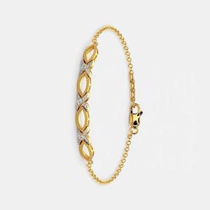 Diseño elegante oro Moissanite diamante tenis pulsera para mujer 10K / 14K Amarillo/rosa/oro blanco Color joyería fina - Product Image 2