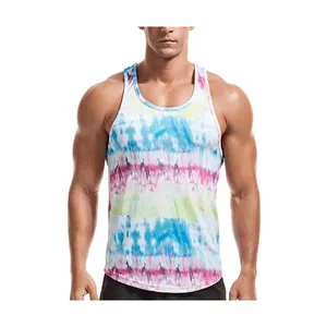 Fitness Gym Tank Tops Custom Made Vests Singlets Supplier Customize Sports Men Sublimation Quantity Print Summer