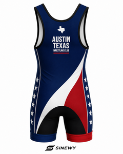 SINGLET DE LUCHA SINEWY para Hombre, Sublimado Personalizado, Diseño del Club Austin Texas, Ajustado, Transpirable, de Spandex y Poliéster - Product Image 6